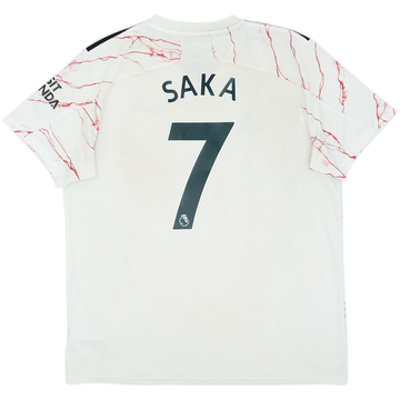 2020-21 Arsenal Away Shirt Saka #7 - 5/10 - (XL)