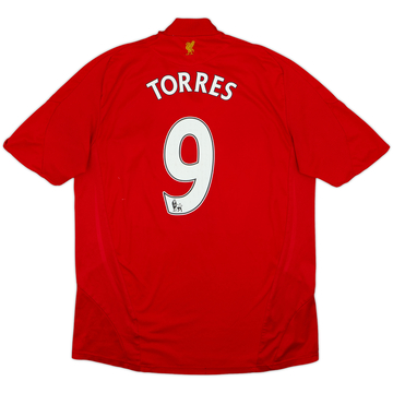 2008-10 Liverpool Home Shirt Torres #9 - 6/10 - (L)