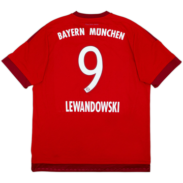 2015-16 Bayern Munich Home Shirt Lewandowski #9 - 6/10 - (XL)
