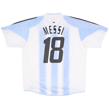 2004-05 Argentina Home Shirt Messi #18 - 10/10 - (XL/XXL)