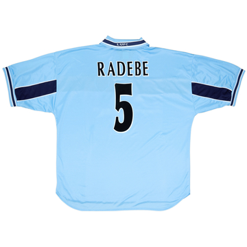 1999-00 Leeds United Away Shirt Radebe #5 - 8/10 - (XXL)