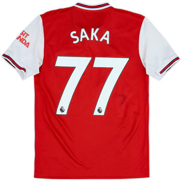 2019-20 Arsenal Home Shirt Saka #77 - 5/10 - (S)