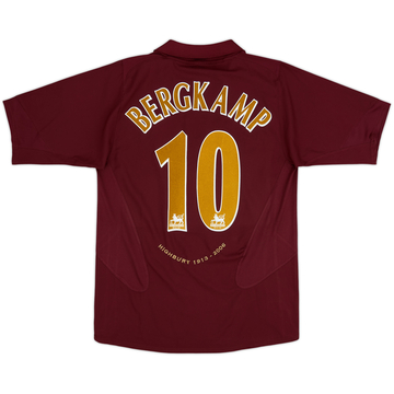 2005-06 Arsenal Home Shirt Bergkamp #10 - 8/10 - (M)
