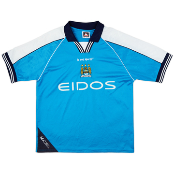 1999-01 Manchester City Home Shirt - 6/10 - (L)