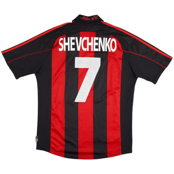 2000-02 AC Milan Home Shirt Shevchenko #7 - 5/10 - (M)