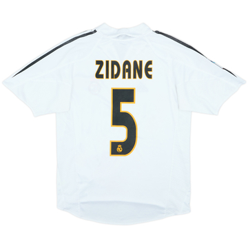 2004-05 Real Madrid Home Shirt Zidane #5 - 5/10 - (S)