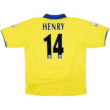 2003-05 Arsenal Away Shirt Henry #14 - 7/10 - (XL)
