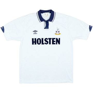 1991-93 Tottenham Home Shirt - 8/10 - (XL)