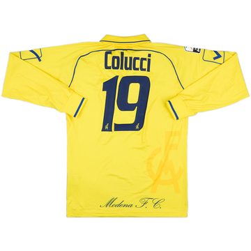 2010-11 Modena Match Issue Home L/S Shirt Colucci #19