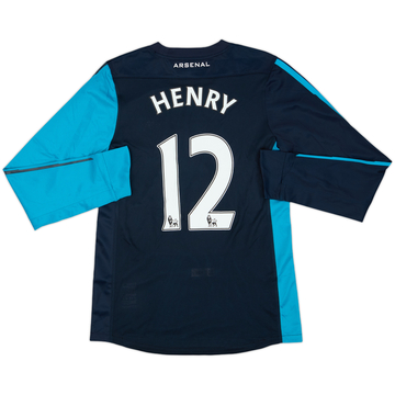 2011-12 Arsenal Player Issue Away L/S Shirt Henry #12 (M)