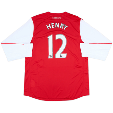 2011-12 Arsenal Player Issue Home L/S Shirt Henry #12 (XXL)