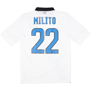 2011-12 Inter Milan Away Shirt Milito #22 (S)