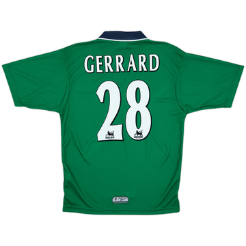 1999-00 Liverpool Away Shirt Gerrard #28 (S)