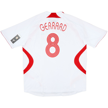 2007-08 Liverpool Away Shirt Gerrard #8 (XXL)