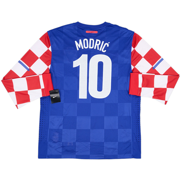 2010-12 Croatia Player Issue Away L/S Shirt Modric #10 (XXL)