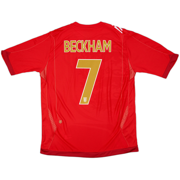 2006-08 England Away Shirt Beckham #7 (L)