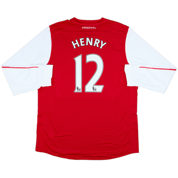 2011-12 Arsenal Player Issue Home L/S Shirt Henry #12 (XXL)