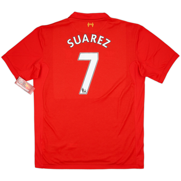 2012-13 Liverpool Home Shirt Suarez #7 (XXL)