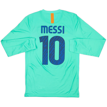 2010-11 Barcelona Player Issue Away L/S Shirt Messi #10 (S)
