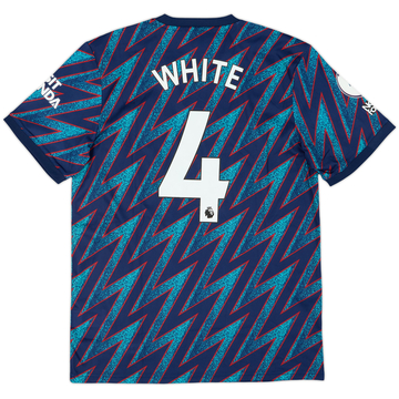 2021-22 Arsenal Third Shirt White #4 (M)