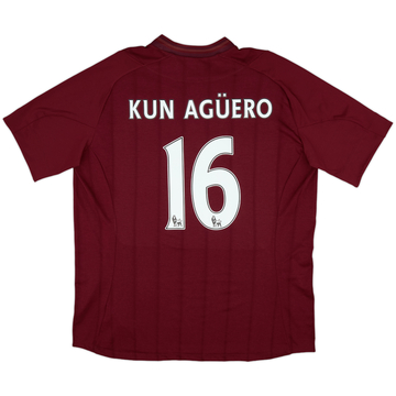 2012-13 Manchester City Away Shirt Kun Aguero #16 (XL)