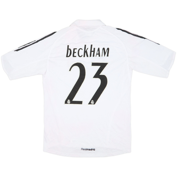 2005-06 Real Madrid Home Shirt Beckham #23 (M)