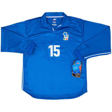 Camiseta de local versión jugador de manga larga de Italia 1997-98 #15 (L)
