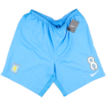 2011-12 Aston Villa Player Issue Home Shorts #8 (XL)