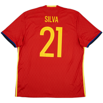 2016-17 Spain Home Shirt Silva #21 (XL)