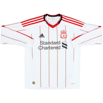 2010-11 Liverpool Away L/S Shirt #14 - 5/10 - (13-14 Years)