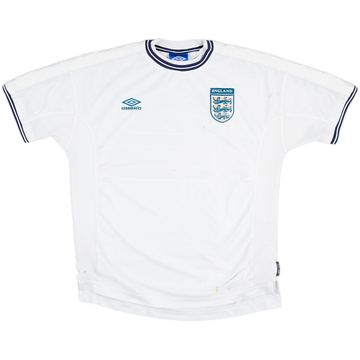 1999-01 England Home Shirt - 4/10 - (XL)