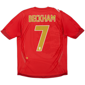 2006-08 England Away Shirt Beckham #7 - 5/10 - (M)