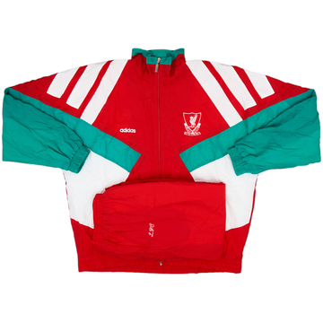 1992-93 Liverpool adidas Centenary Full Tracksuit - 9/10 - (L)