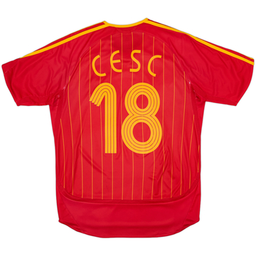2006-08 Spain Home Shirt Cesc #18 - 8/10 - (M)