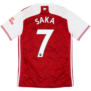 2020-21 Arsenal Home Shirt Saka #7 - 5/10 - (S)