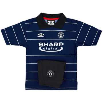 1999-00 Manchester United Away Shirt & Shorts - 9/10 - (5-6 Years)