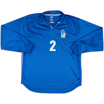 1997-98 Italy Match Issue Home L/S Shirt #2