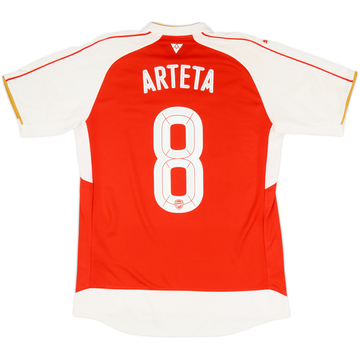 2015-16 Arsenal Local Camiseta Arteta #8 - 6/10 - (L)
