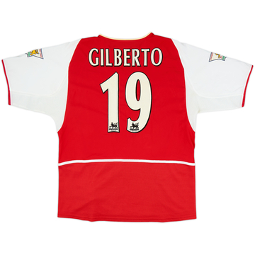 2002-04 Arsenal Home Shirt Gilberto #19 - 7/10 - (L)