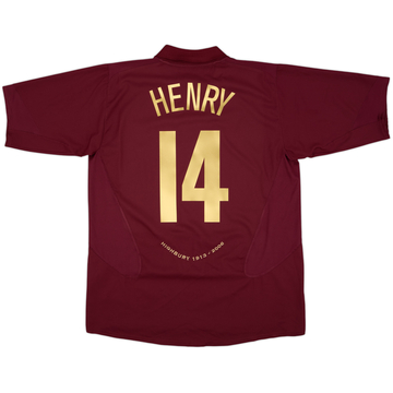2005-06 Arsenal Home Shirt Henry #14 - 8/10 - (XL)