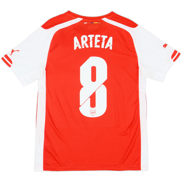2014-15 Arsenal Home Shirt Arteta #8 - 8/10 - (S)
