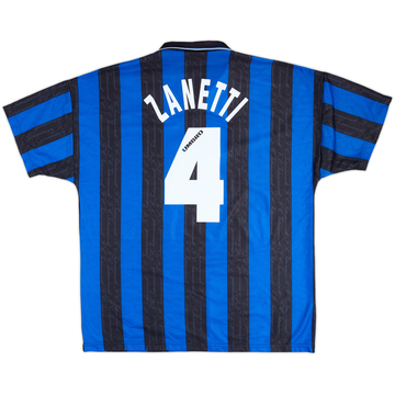 1996-97 Inter Milan Home Shirt Zanetti #4 - 8/10 - (XL)