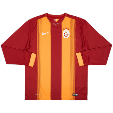 2014-15 Galatasaray Home L/S Shirt - 10/10 - (L)