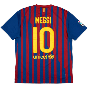 2011-12 Barcelona Home Shirt Messi #10 - 5/10 - (L)