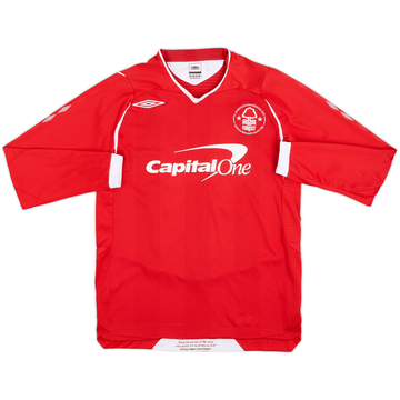 2008-09 Nottingham Forest Match Issue Home L/S Shirt #11