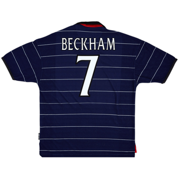 1999-00 Manchester United Away Shirt Beckham #7 - 9/10 - (L)