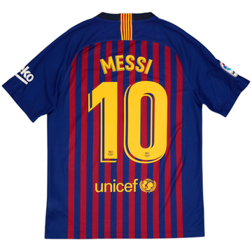 2018-19 Barcelona Home Shirt Messi #10 - 8/10 - (M)