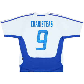 2004-06 Greece Away Shirt Charisteas #9 - 8/10 - (L)