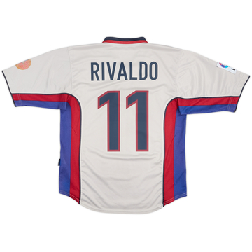 1998-01 Barcelona Away Shirt Rivaldo #11 - 7/10 - (L)