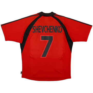 Camiseta de la tercera equipación del AC Milan 2001-02 Shevchenko #7 - 8/10 - (L)